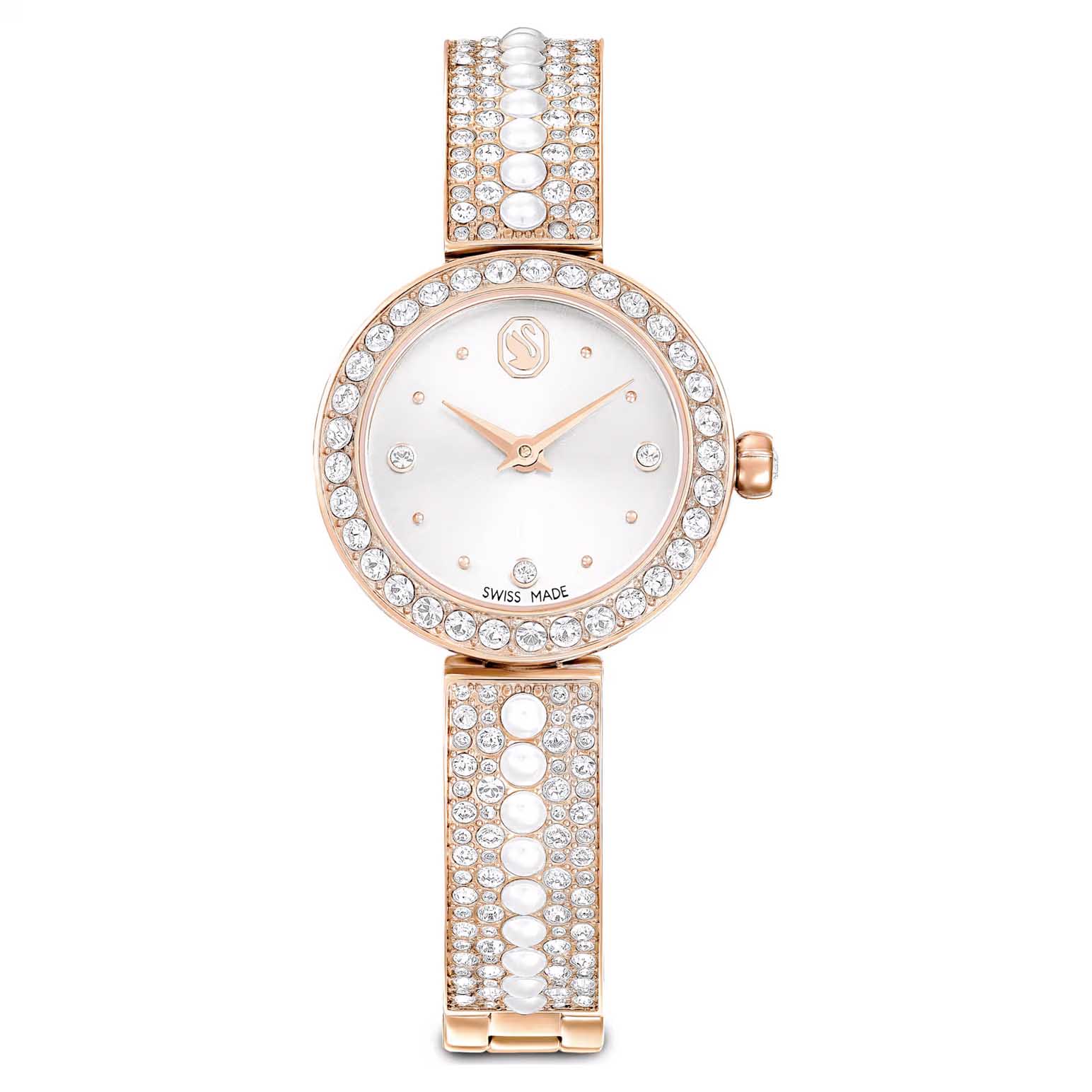 Swarovski Matrix Pearl Bangle Watch